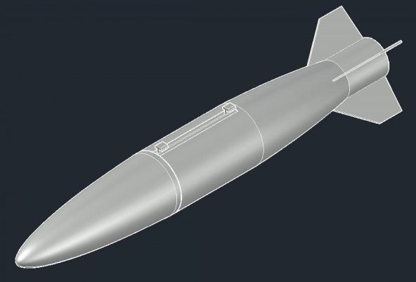 Freewing F-4 İçin Mk84 2000Lb Plastik Aparat