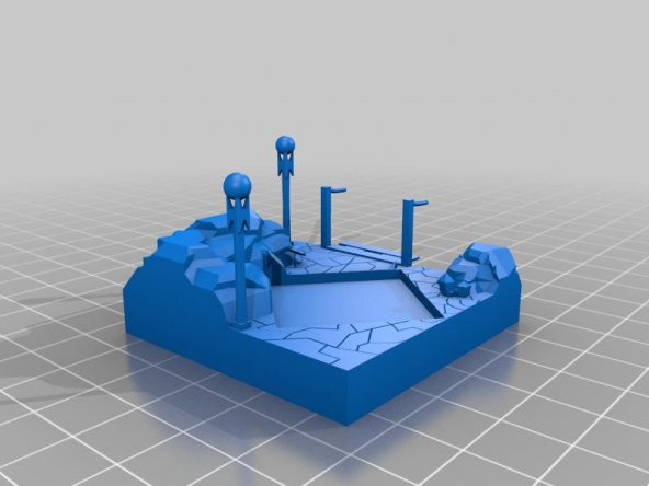 D İçin Mini Diorama Plastik Aparat - 4
