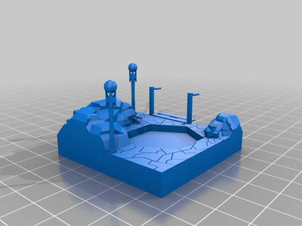 D İçin Mini Diorama Plastik Aparat - 2