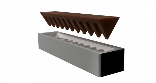 Toblerone Çikolata Kalıp / Kalıp Plastik Aparat