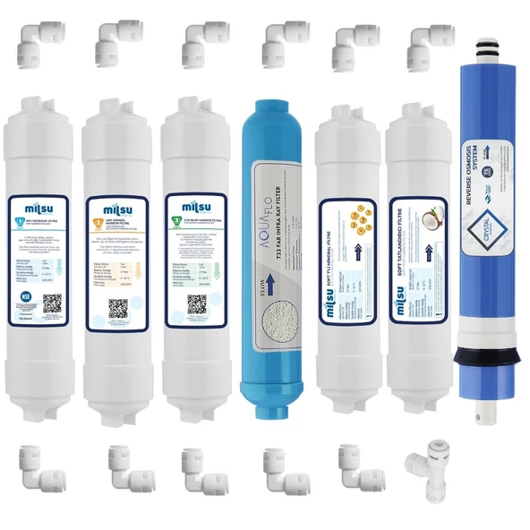 Kapalı Kasa Su Arıtma Cihazı 13lü Filtresi Set