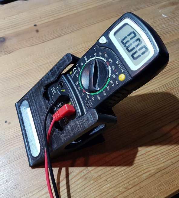 Voltcraft Vc140 İçin Multimetre H(Schreibtisch 455° Ve Wandmontage) Für Voltcraft Vc140 İçin Multimetre Tutucu (Desk 45 ° Ve Duvar Montajı) Plastik Aparat - 2
