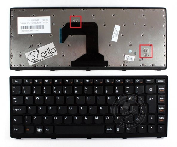 Lenovo 20213 25205079 25205139 25205199 25208598 Klavye Siyah TR