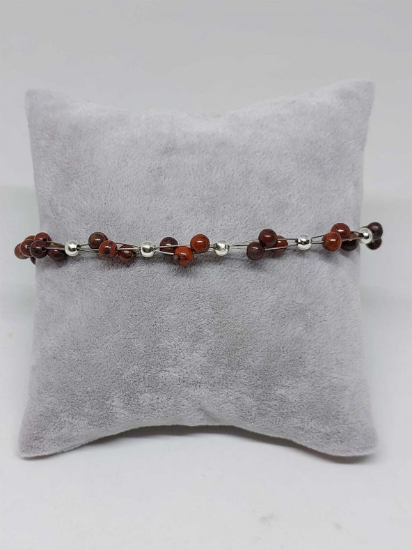 Kan Taşı Bileklik 4mm - Resim 2