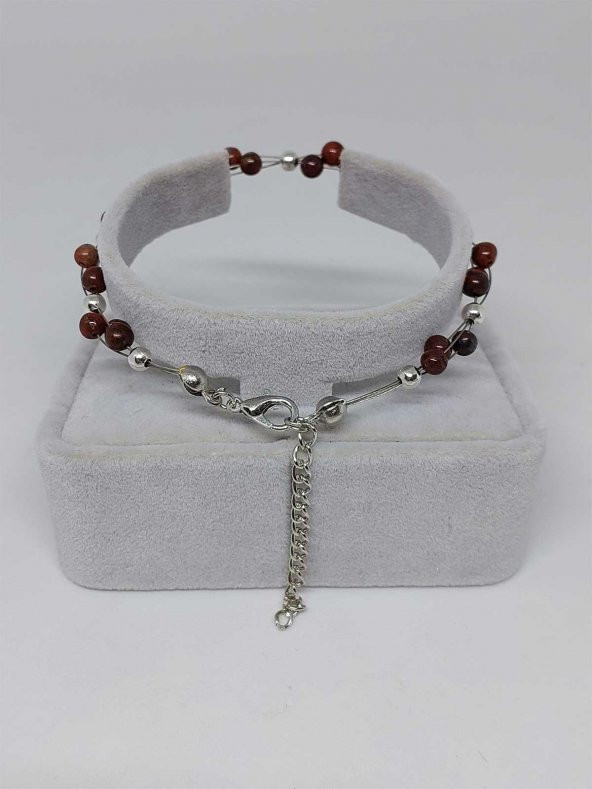 Kan Taşı Bileklik 4mm - Resim 3