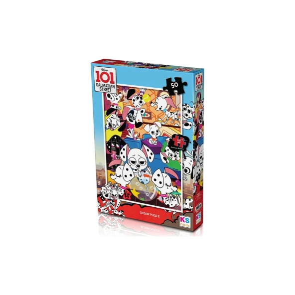 Ks Games Puzzle 50 Parça 101 Dalmatian 50 Parça Dalmatçalı Çocuk Puzzle
