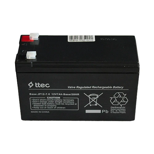 Ttec Base 12V 7Ah Bakımsız Kuru Akü (07/2024 Üretim) - 3