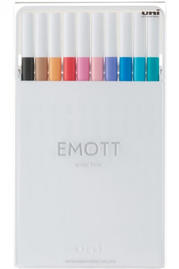 Uni Fıneliner Emott 0.4 Pastel Renkler 10 Lu Pem-sy/10c.02