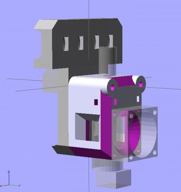 Prusa İ3 Doğrudan Sürücü Bowden Extruder Plastik Aparat - 8
