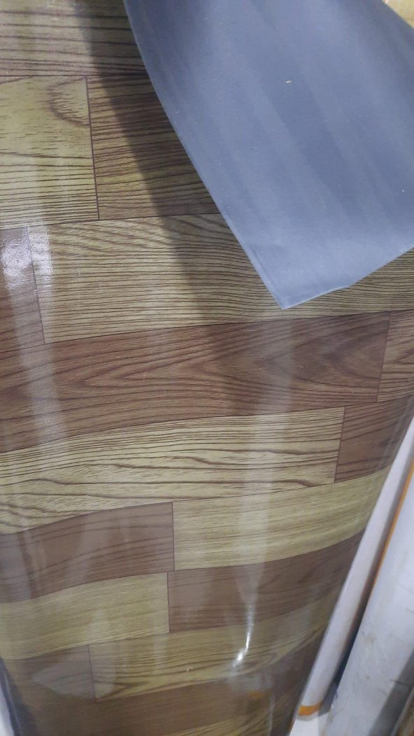 DÜZ KAHVERENGİ DESENLİ MUŞAMBA 150 CM X 300 CM 0,5 MM ZEMİN KAPLAMA YER DÖŞEME - 2