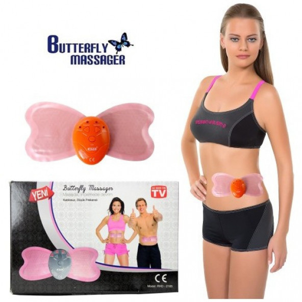Helens Butterfly Kablosuz Titreşimli Karın Kası Çalıştırıcı Masaj Aleti