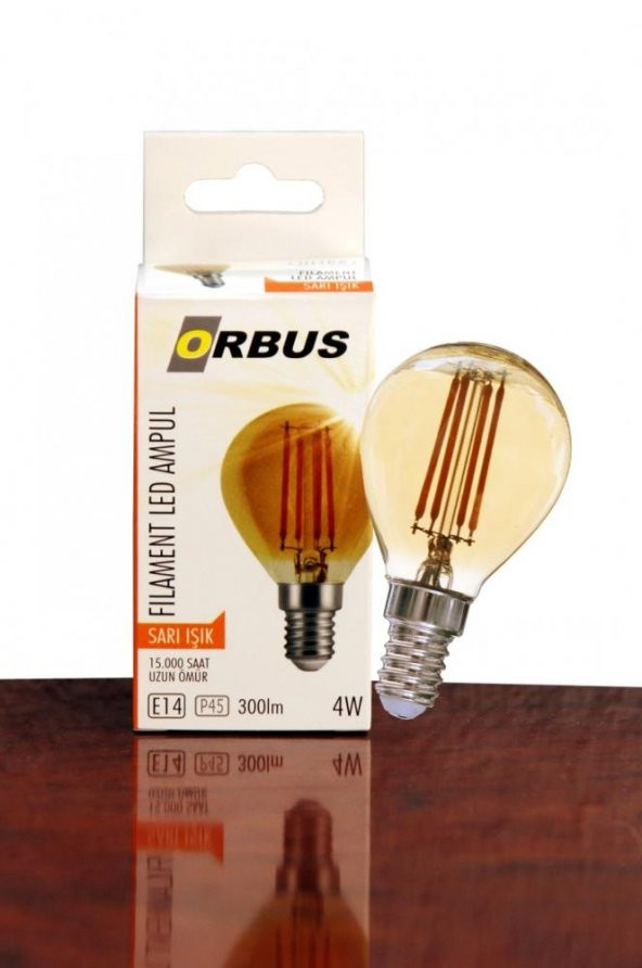 Orbus ORB-GC45 Mum 4W E27 Şeffaf Dekoratif Led Filament Ampul