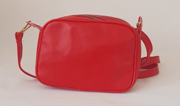 D8188 Model Mimoza Marka Kırmızı Renk Kadın Çapraz Askılı Şık Omuz Çantası - 2