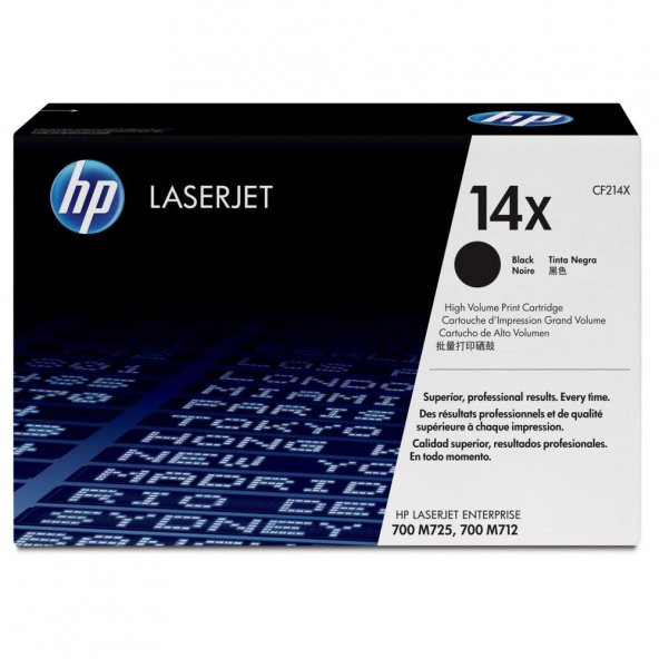 HP 14X Black Siyah 17.000 Sayfa Toner CF214X ürün görseli 1