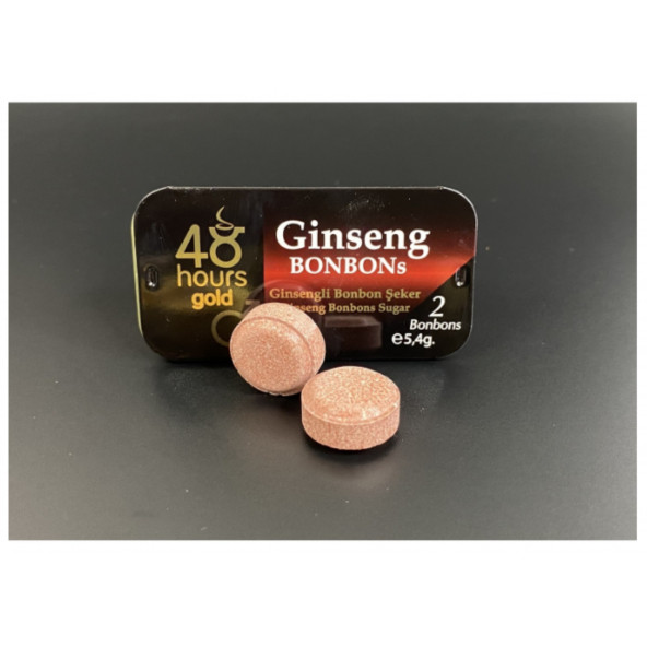 3 Adet 48 Hours Gold Ginseng Bonbon Şeker Metal Kutuda 2'şer adet