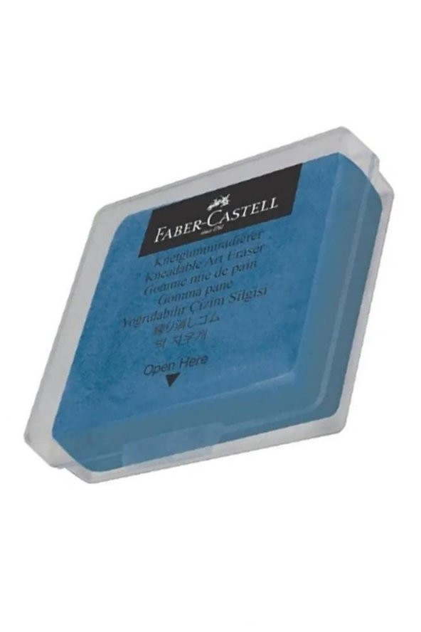 Sarı Mavi Hamur Silgi Kutulu 1 Paket Faber Hamur Silgi Çizim Silgisi Yoğrulabilir Silgi Plastik Kutulu - 2