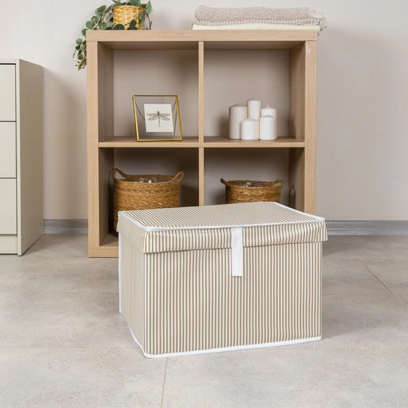 5 Adet Çok Amaçlı Düzenleyici Kutu Mini Boy Kahverengi - Resim 3