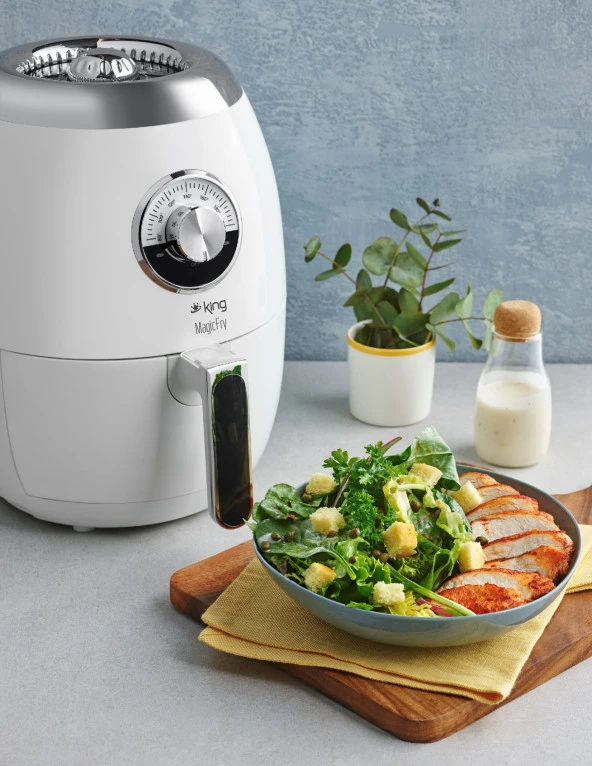 Kyf25 Magicfry Airfryer Yağsız Sıcak Hava Fritöz Beyaz - 4 Yıl Garanti