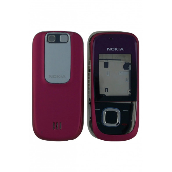 Nokia 2680s Full Kasa Kapak Tuş Takımı Nokia 2680s Uyumlu Kırmızı Renk Orta Kasa Ön Kapak Arka Kapak