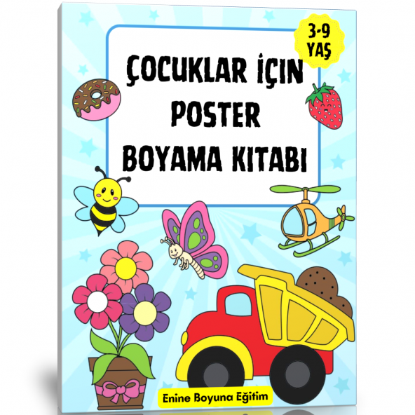 Çocuklar İçin Poster Boyama Kitabı ürün görseli 1