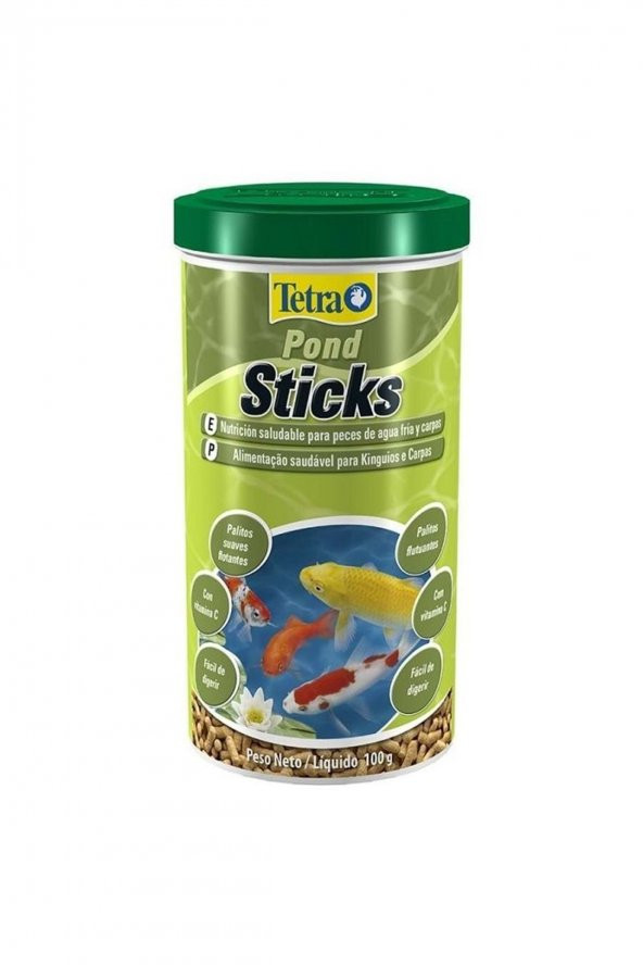 Pond Sticks Yeşil Havuz Balığı Yemi 1 L 100 Gr.