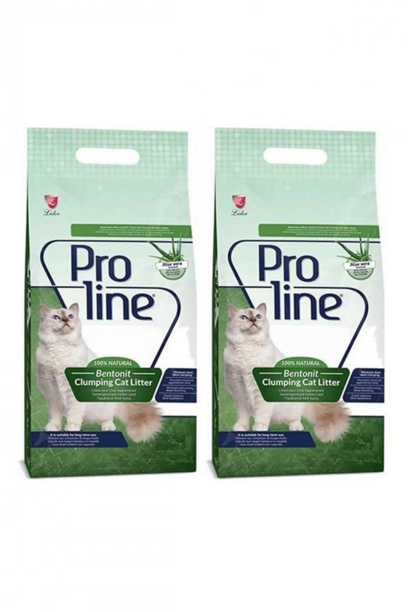 Proline Topaklanan Ince Aloe Veralı Kedi Kumu 5lt 2 Adet