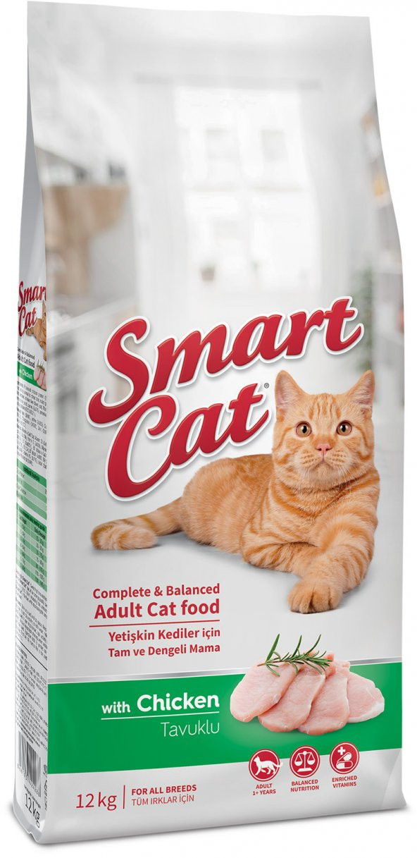 Smartcat Yetişkin Tavuklu Kedi Maması 10 Kg