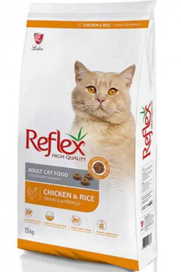 Reflex Tavuklu Pirinçli Yetişkin Kedi Maması 15 kg