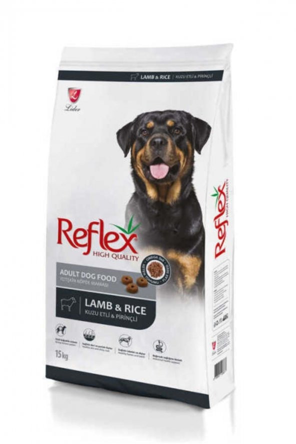 Reflex Kuzu Etli & Pirinçli Yetişkin Köpek Maması 15 Kg