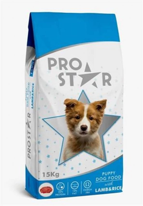 Pro Star Yavru Köpek Maması Kuzu Etli & Pirinçli 15 Kg