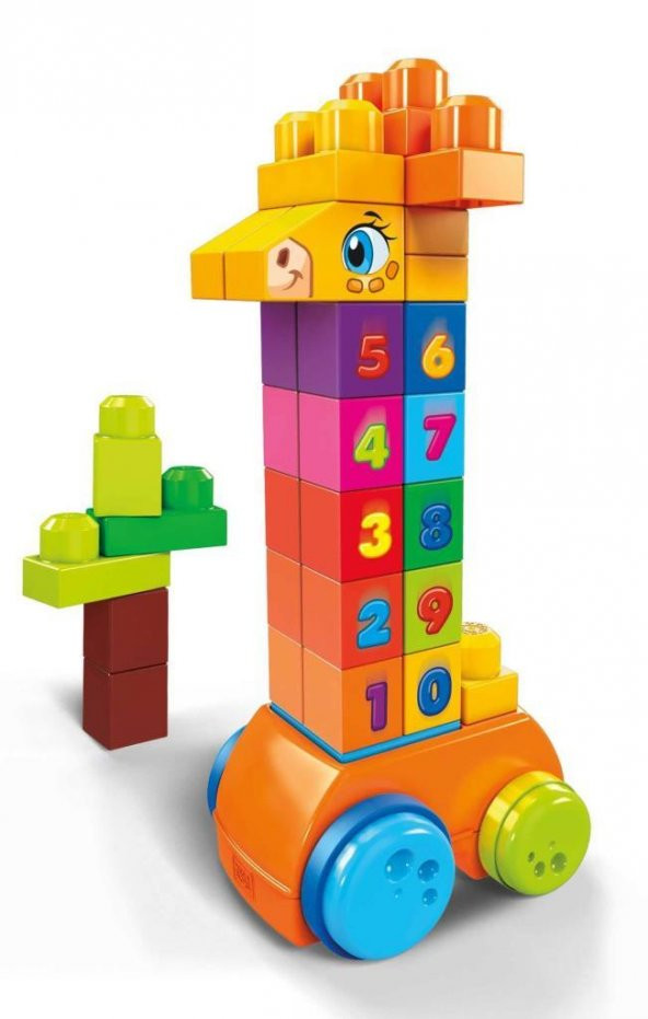 Fisher Price Mega Bloks Matematik Arkadaşı Zürafa , 30 Parçalı GFG19