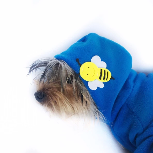 Navy Bee Duo Köpek Tulumu Köpek Kıyafeti - 5