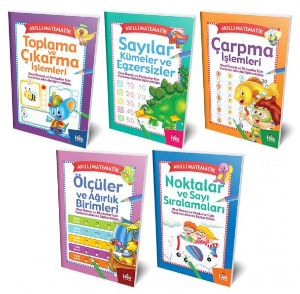 Halk Kitabevi Akıllı Matematik (5 Kitap Takım)