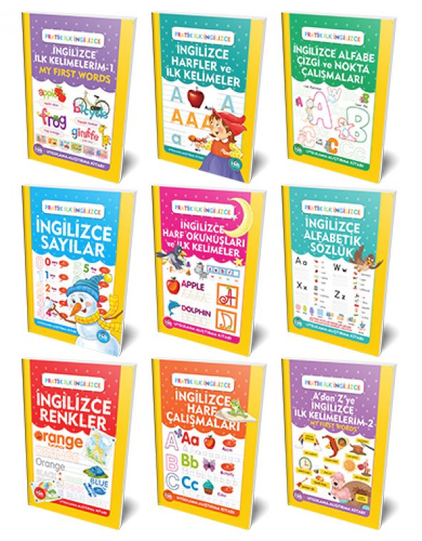 Halk Kitabevi Pratik İlk İngilizce Seti (9 Kitap Takım)