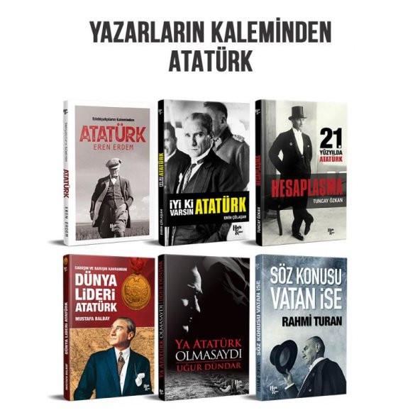 Halk Kitabevi Yazarların Kaleminden Atatürk Kütüphanesi - 6 Kitap