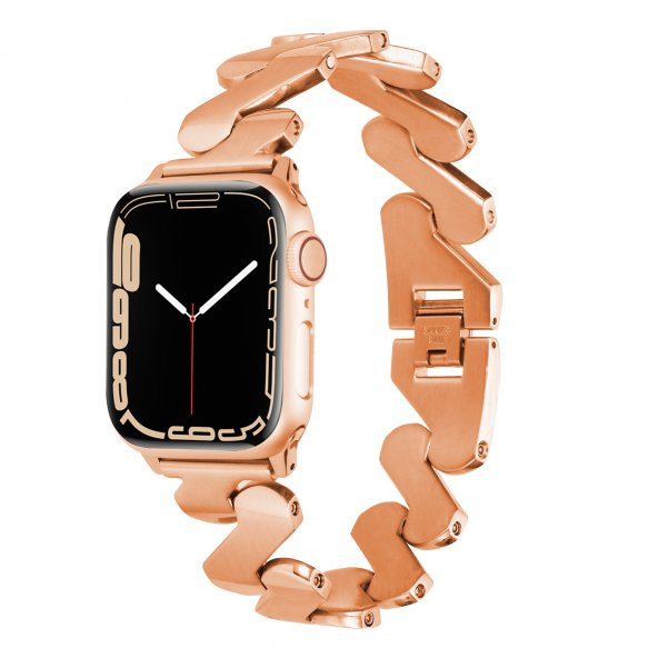 Apple Watch Seri 2/3/4/5/6/7/8/se Ultra Metal Kordon Paslanmaz Çelik 42-44-45-49 Mm Uyumlu