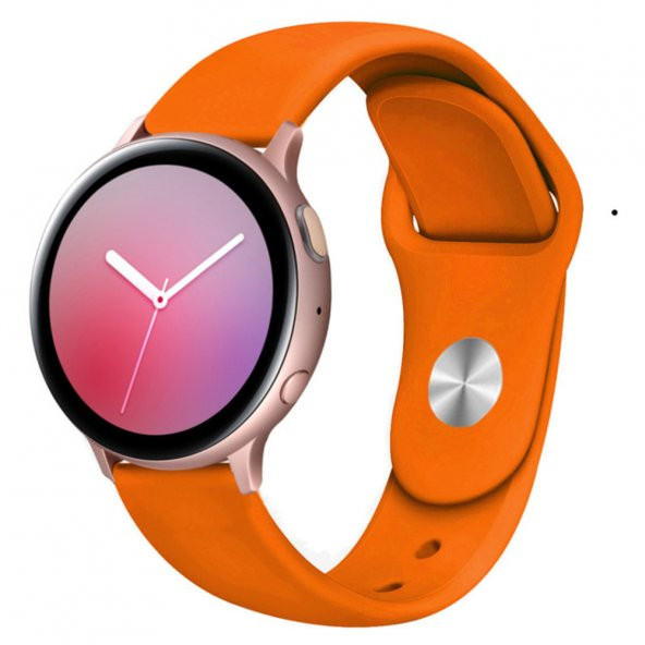 Samsung Galaxy Watch Active Uyumlu Silikon Kordon A+Kalite Yumuşak Yüzey Bileklik Kayış