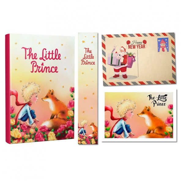 Halk Kitabevi Kartpostallı Hediye Set -  128 Sayfa Defter 1 Kartpostal 1 Ayrac