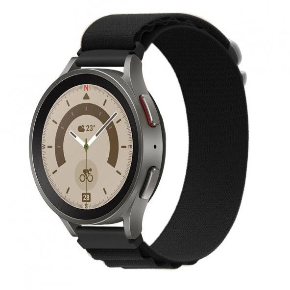 Huawei Watch Gt2 Pro / Gt2 46mm 22mm Alpine Loop Kordon Örgü İşleme Kumaş Tasarım Kayış