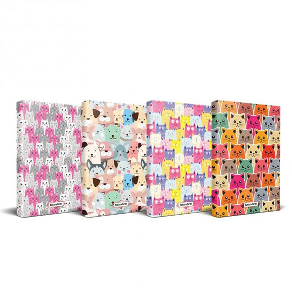 Halk Kitabevi Kedi Temalı Planlama Defteri Seti - 4 Defter Set2