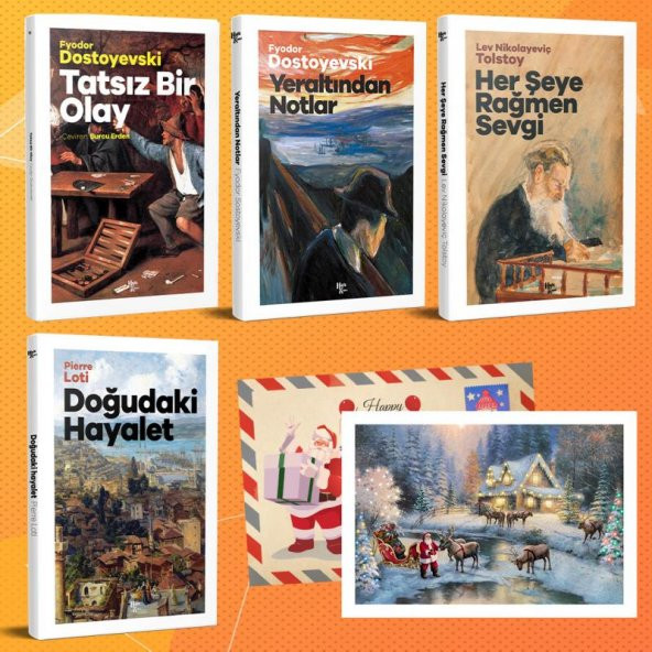 Halk Kitabevi Dünya Klasikleri Dörtlü Set - 1 ve Kartpostal