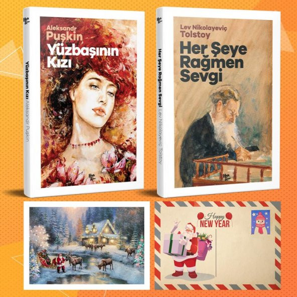 Halk Kitabevi Dünya Klasikleri İkili Set - Yüzbaşının Kızı - Her Şeye Rağmen Sevgi ve Kartpostal - 1