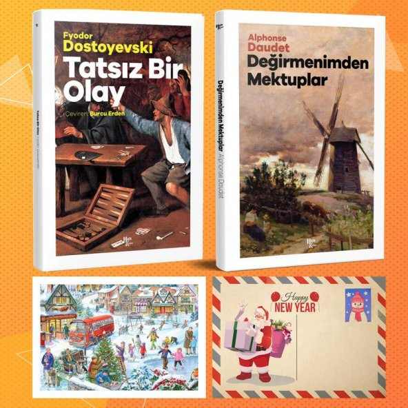 Halk Kitabevi Dünya Klasikleri İkili Set - Tatsız Bir Olay - Değirmenimden Mektuplar ve Kartpostal