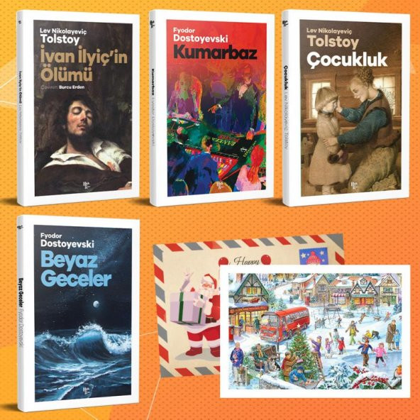Halk Kitabevi Dünya Klasikleri Dörtlü Set - 7 ve Kartpostal