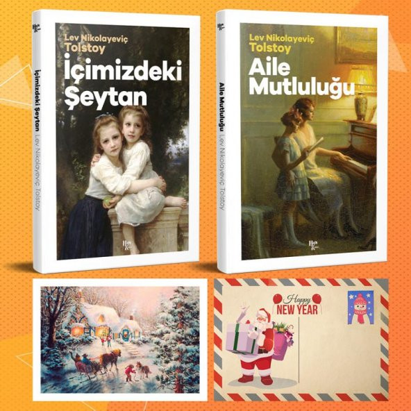 Halk Kitabevi Dünya Klasikleri İkili Set - İçimizdeki Şeytan - Aile Mutluluğu ve Kartpostal