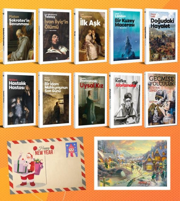 Halk Kitabevi Dünya Klasikleri Onlu Set - 3 ve Kartpostal