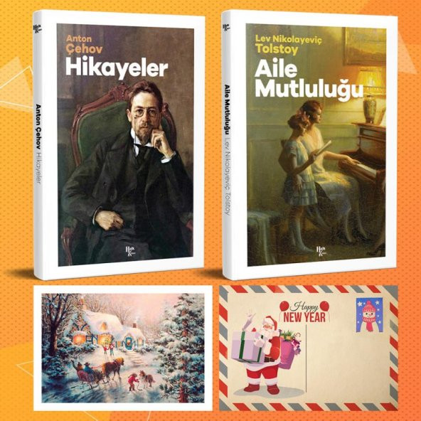 Halk Kitabevi Dünya Klasikleri İkili Set - Hikayeler - Aile Mutluluğu ve Kartpostal