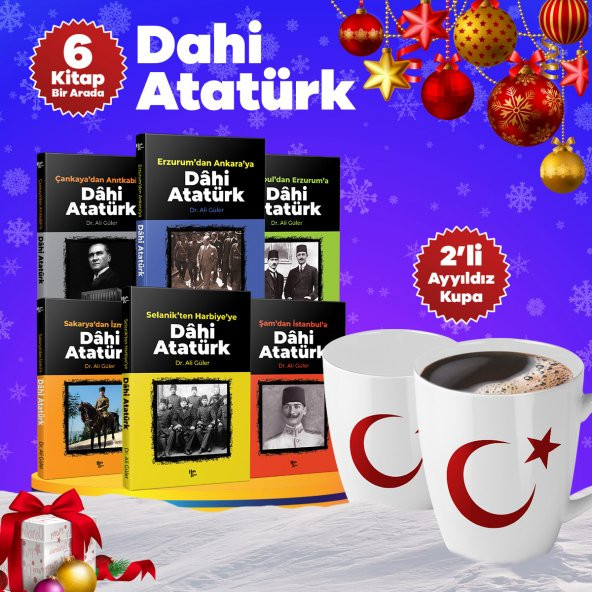 Halk Kitabevi Yılbaşı Dahi Atatürk İkili Ayyıldız Kupa