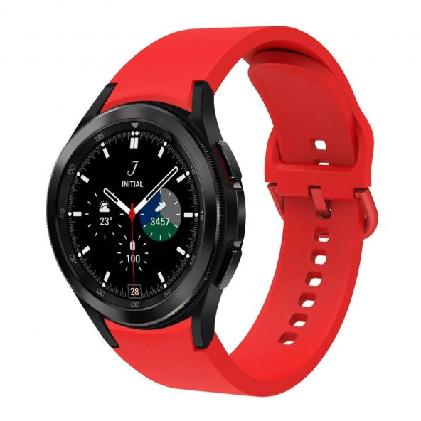 Samsung Galaxy Watch 5/5 Pro Spor Tasarım Silikon Kordon Pimli Esnek Kayış 40/44/45Mm Uyumlu