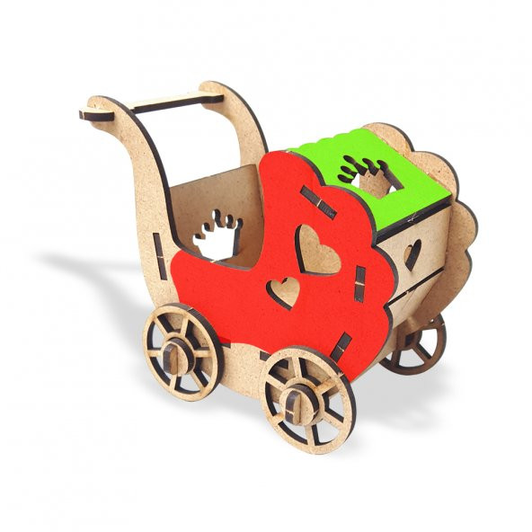 Halk Kitabevi Bebek Arabası, 3D Ahşap Maket